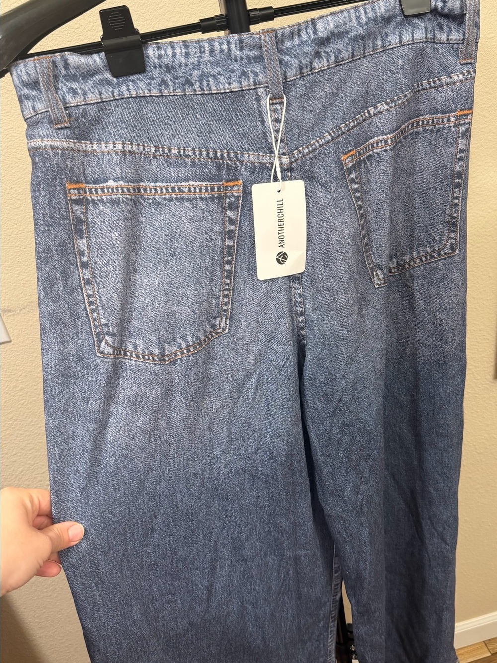Anotherchill High-Rise Wide Leg Pants | Y2K Streetwear Preppy Hip Vintage | XL - Picture 9 of 13